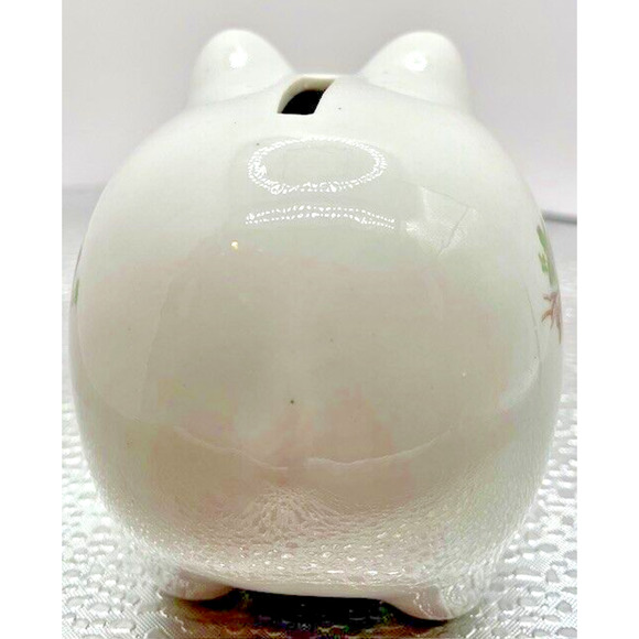 Vintage Angry Piggy Bank Pig Savings slit back with plug - Picture 5 of 8